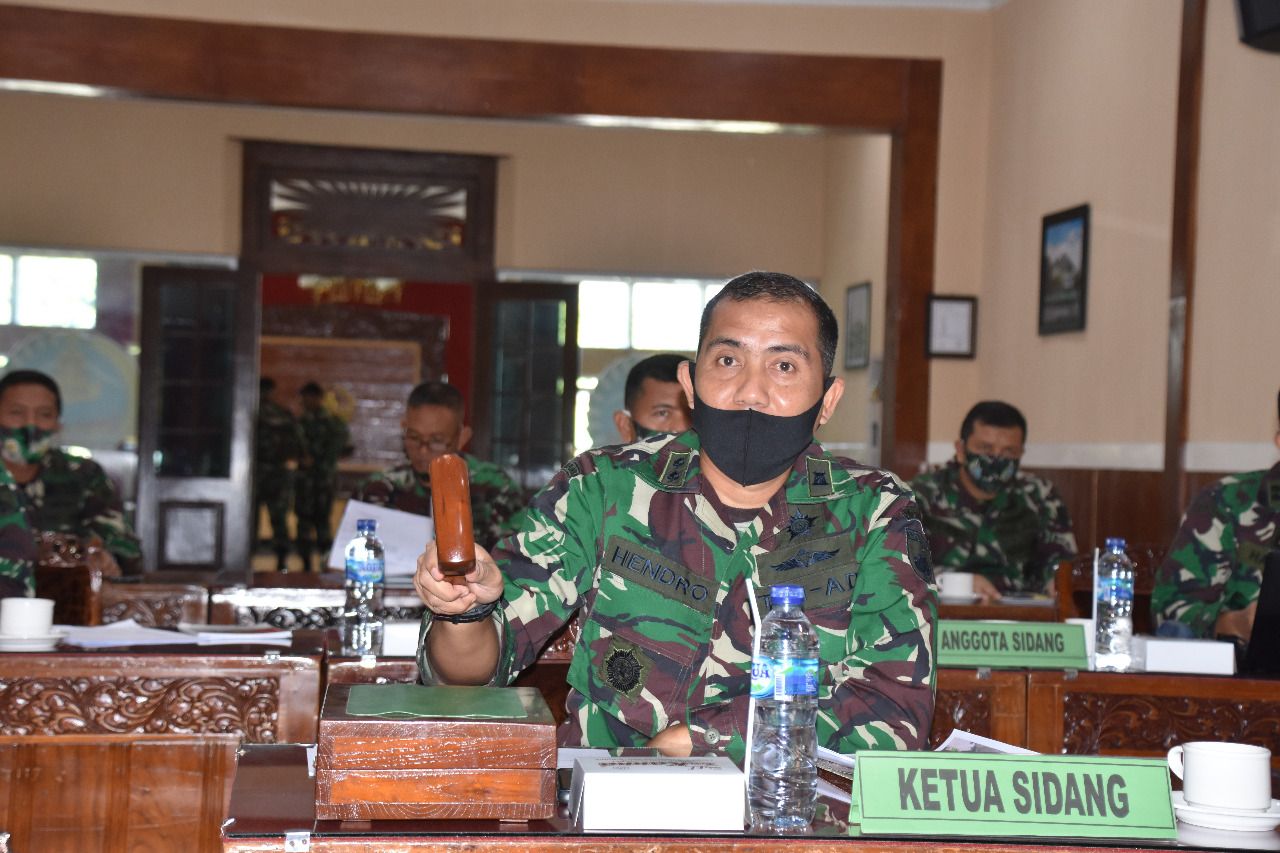 Korem 073/Makutarama Gelar Sidang Pankar Pama dan Pamen Secara Virtual